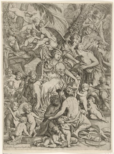 H. Cecilia con órgano en mano de Jan Baptist Herregouts
