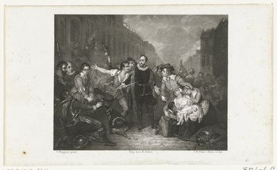 El autosacrificio del alcalde Pieter van der Werff, 1574 de Jan Baptist Tetar van Elven