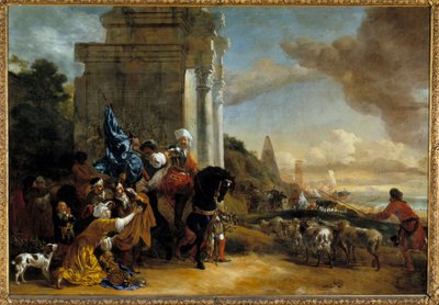 Salida de una tropa oriental o Los corsarios rechazados de Jan Baptist Weenix