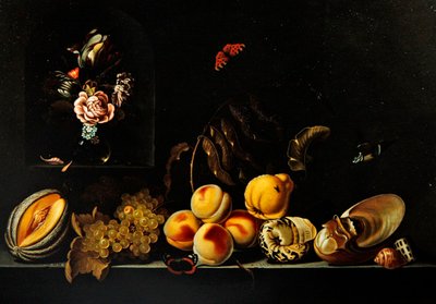 Naturaleza muerta de uvas de Jan Baptist van Fornenburgh