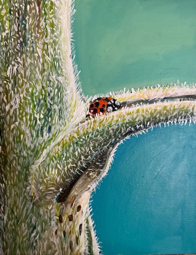 Fly Away Home, 2023 (acrílico sobre lienzo) de Jan Barzottini