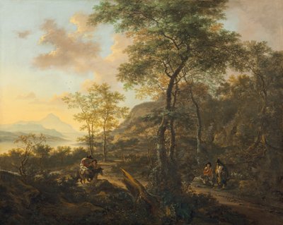 Un paisaje vespertino italianizante de Jan Both