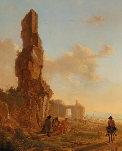 Un paisaje italianizante con ruinas de Jan Both