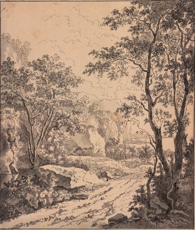 Paisaje italiano, entre Ancona y Sinigaglia de Jan Both