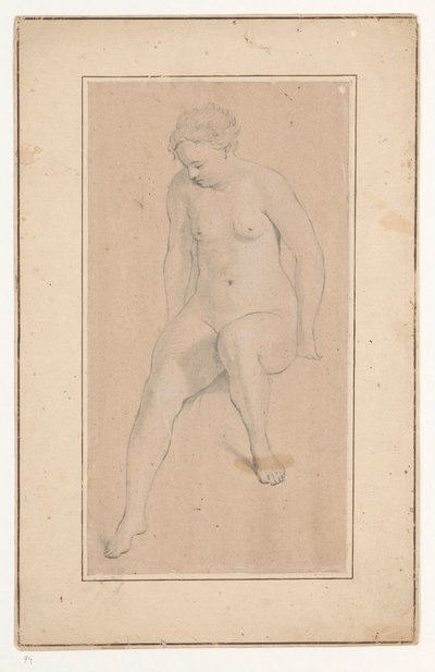 Desnudo femenino sentado de Jan Brandes (possibly)