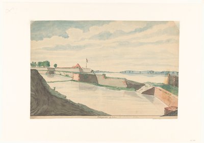 Fuerte Kraganoor cerca de Cochin de Jan Brandes (signed by artist)