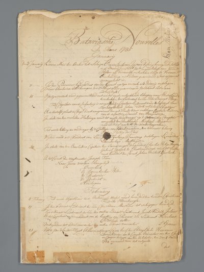 Bataviaasche noticias 1785 de Jan Brandes