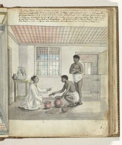 Comercio de mantequilla en Ceilán de Jan Brandes