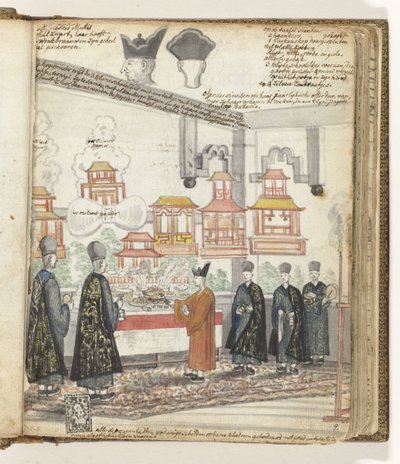 Día chino del sacrificio en Batavia de Jan Brandes