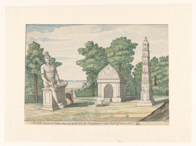 Santuario de Negapatnam en la costa de Coromandel de Jan Brandes