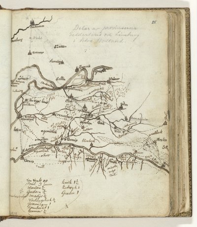 Mapa de la región entre Doetinchem y Venlo de Jan Brandes