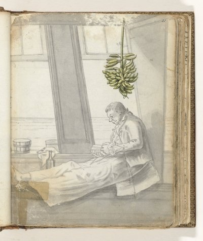 Hombre con libro frente a la ventana. de Jan Brandes