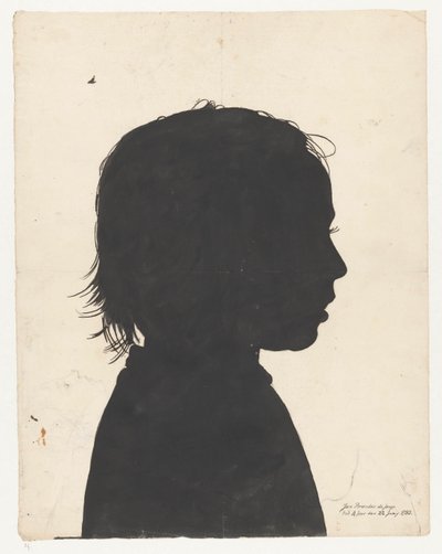 Silueta retrato Jan Brandes junior de Jan Brandes