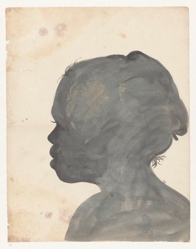 Silueta del retrato de Bietja de Jan Brandes