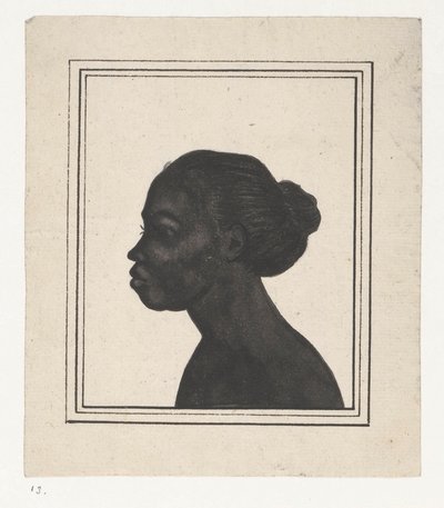 Silueta retrato de Flora Silueta de retrato de slavin Flora de Jan Brandes