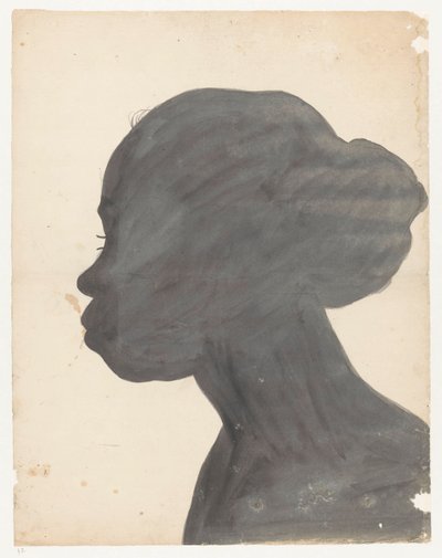 Silueta retrato de Flora de Jan Brandes