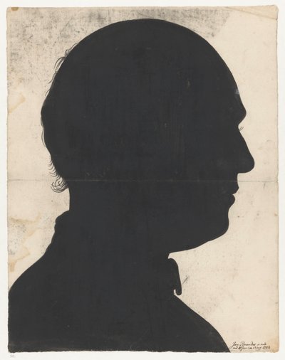 Retrato de silueta de Jan Brandes de Jan Brandes