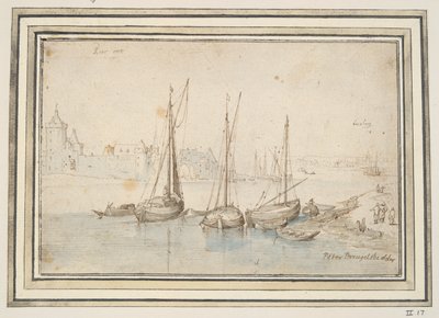 Vista de Ruhrort y Duisburg de Jan Brueghel the Elder