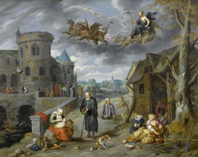 Los hijos del planeta Saturno de Jan Brueghel the Younger