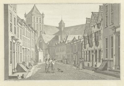 Ruina de la casa de Lucas van Steveninck en Middelburg, 1787 de Jan Bulthuis (signed by artist)