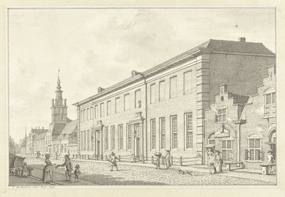 Dolhuis, Gasthuis y Oudevrouwenhuis en Róterdam de Jan Bulthuis