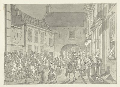 LP traído del espejo a la puerta de la prisión, 1795 de Jan Bulthuis