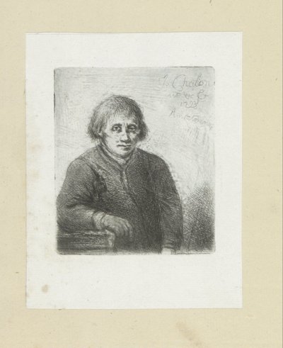 Joven apoyado en una mesa The Compleat Work of Etchings de John Chalon / Oeuvre Complette des Eaux Fortes de Jean Chalon (título de la serie) de Jan Chalon