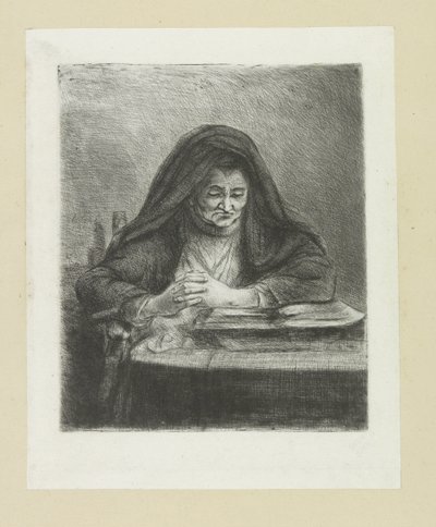 Lezende vrouw The Compleat Work of Etchings de John Chalon / Oeuvre Complette des Eaux Fortes par Jean Chalon (título de la serie) de Jan Chalon