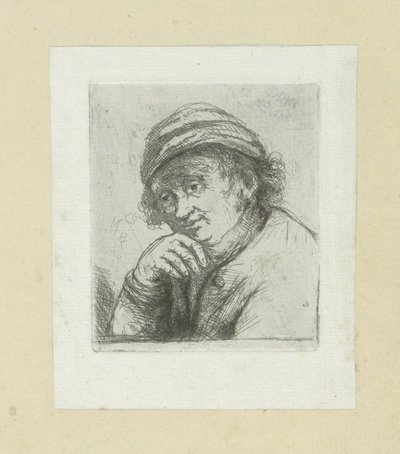 El hombre pone la mano en zijn kin The Compleat Work of Etchings de John Chalon / Oeuvre Complette des Eaux Fortes par Jean Chalon (título de la serie) de Jan Chalon