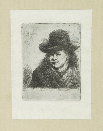 El hombre pone enlaces hoed, naar The Compleat Work of Etchings de John Chalon / Oeuvre Complette des Eaux Fortes par Jean Chalon (título de la serie) de Jan Chalon