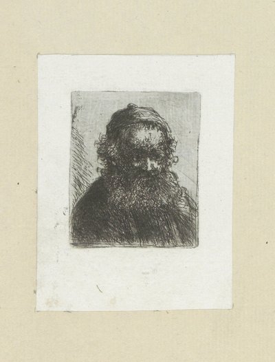 Oude man pone a baard en muts The Compleat Work of Etchings de John Chalon / Oeuvre Complette des Eaux Fortes par Jean Chalon (título de la serie) de Jan Chalon