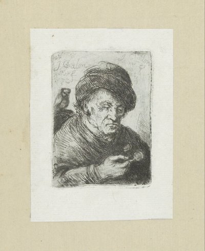 Oude man brilla en uil The Compleat Work of Etchings de John Chalon / Oeuvre Complette des Eaux Fortes par Jean Chalon (título de la serie) de Jan Chalon