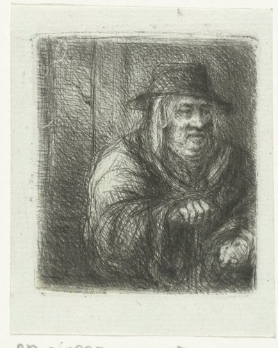 Viejo con capa y sombrero de Jan Chalon