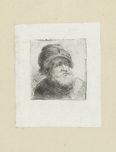 Oude hombre se pone tulband The Compleat Work of Etchings de John Chalon / Oeuvre Complette des Eaux Fortes par Jean Chalon (título de la serie) de Jan Chalon