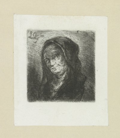 Oude vrouw conoció a zwarte sluier The Compleat Work of Etchings de John Chalon / Oeuvre Complette des Eaux Fortes par Jean Chalon (título de la serie) de Jan Chalon