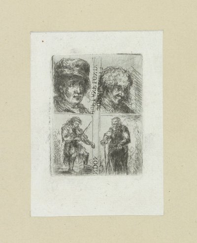 Vier mannen The Compleat Work of Etchings de John Chalon / Oeuvre Complette des Eaux Fortes par Jean Chalon (título de la serie) de Jan Chalon