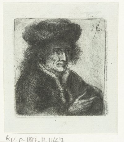 hombre adulto con sombrero de piel de Jan Chalon