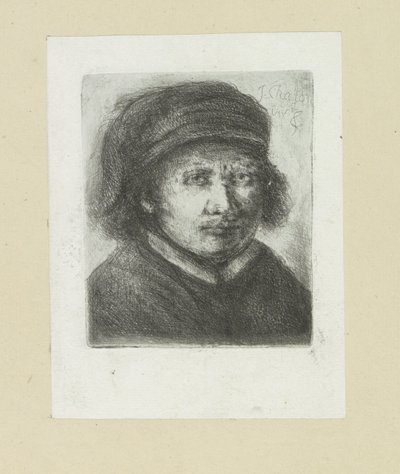 Volwassen man, naar a la derecha The Compleat Work of Etchings de John Chalon / Oeuvre Complette des Eaux Fortes par Jean Chalon (título de la serie) de Jan Chalon