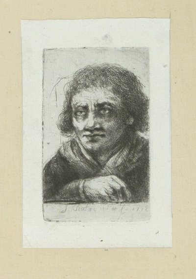 Hombre adulto, su mano derecha visible The Compleat Work of Etchings de John Chalon / Oeuvre Complette des Eaux Fortes de Jean Chalon (título de la serie) de Jan Chalon