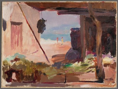 Fragmento de edificios junto al mar. De un viaje a Constantinopla de Jan Ciągliński