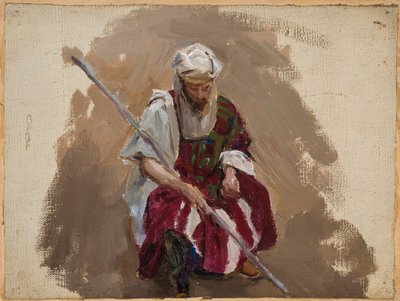 Marino - Retrato con atuendo africano de Jan Ciągliński