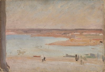 Paisaje desértico con un río de Jan Ciągliński