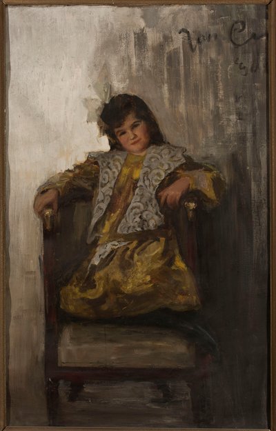 Retrato de una niña, hija del matrimonio Sachar de Jan Ciągliński