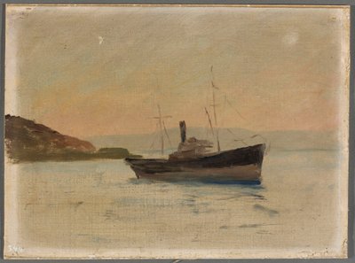 Barco en el mar Negro. De un viaje a Constantinopla de Jan Ciągliński