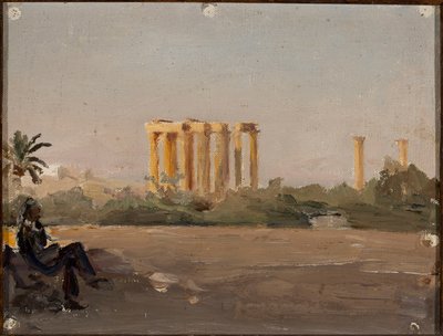 Templo de Júpiter en Atenas. De un viaje a Grecia de Jan Ciągliński