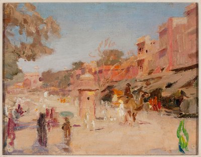 Calle en Jaipur. De un viaje a la India de Jan Ciągliński