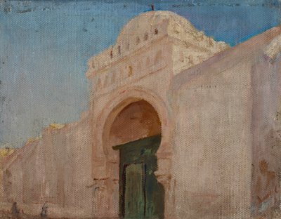 Kairuán (Entrada de la Mezquita del Barbero) de Jan Ciągliński