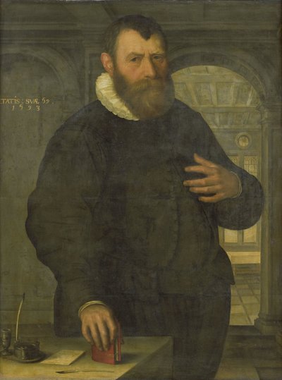 Retrato de Bartholomeus van der Wiere (1534-1603) de Jan Claesz. (attributed to)