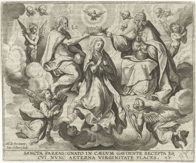 Coronación de María de Jan Collaert (II)