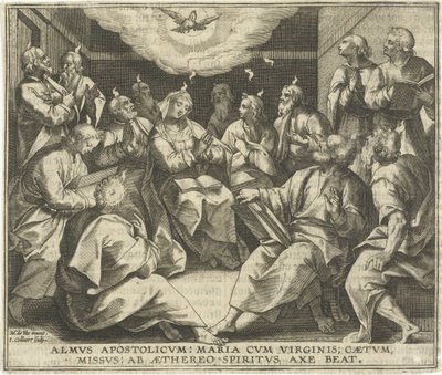 Derramamiento del Espíritu Santo de Jan Collaert (II)